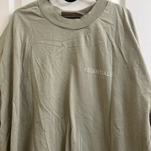 Essentials Fear of God Sage Green T-Shirt